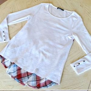 🆕️ plaid back tunic